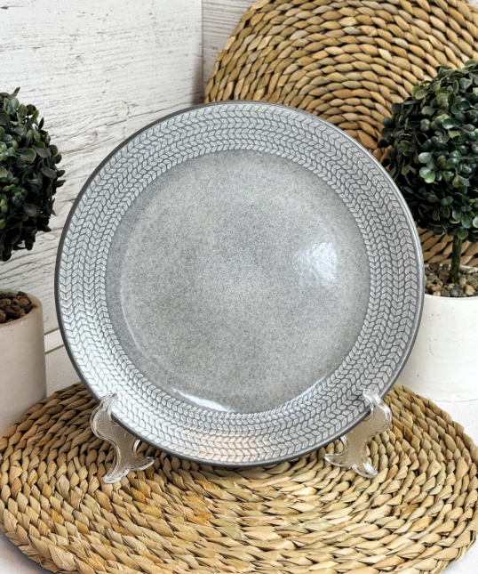 Тарілка Intrendo обідня Antigo Grey 26.5 см IN0026ANT